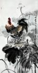 石川日志-国画动物画系列之鸡《鸿运当头》，《一品清莲》，《竹报平安》，【图3】