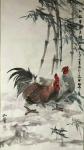 石川日志-国画动物画系列之鸡《鸿运当头》，《一品清莲》，《竹报平安》，【图4】