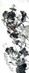 甘庆琼日志-国画写意四季花卉之《远山无晦明，秋水千里白》尺寸146X36【图2】