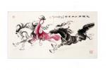 郭浩艺藏宝-国画动物画马系列作品《驰骋神州共同行》，《昂首驰骋千万里》，【图1】