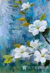 周海波日志-油画作品《好一朵美丽的茉莉花》，尺寸60x80cm，两幅，姊【图2】