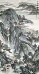 胡宝成日志-国画山水画《云山清音》，尺寸六尺山水180*97cm。国画山【图3】