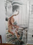石海博日志-国画老虎系列作品《王者至尊》两幅，尺寸四尺整纸68x138c【图3】