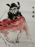 卢士杰日志-国画人物画钟馗《神威》图，尺寸三尺竖幅55x100cm。朋友【图2】