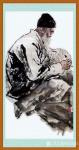 叶向阳日志-翰墨颂中华:国画人物画《深情》。 这是1985年画于天津美术【图1】