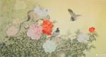 韩梅日志-国画花鸟工笔画《和平盛世》，尺寸六尺整张98x180cm。工【图1】