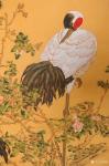 韩梅日志-国画花鸟仿古工笔画《鹤寿图》，尺寸四尺竖幅68x138cm，【图2】