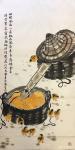 石广生日志-国画《箩底橙》，并附诗歌两首，戊戍大雪广生新作。
第一次提【图1】