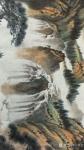 吴谦弘日志-国画山水画《鸿运当头，源远流长》，尺寸小六尺横幅80x180【图3】
