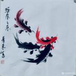 李尊荣日志-国画鱼虾蟹《连年有余》《家园乐趣》《相约在春季》《咏春之乐》【图1】