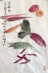 冯增木日志-国画蔬果写生作品《事事如意》《菜根香》《清热》；
  国画【图3】