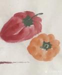 冯增木日志-国画蔬果写生作品《事事如意》《菜根香》《清热》；
  国画【图4】
