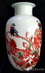 甘庆琼日志-国画荷花制作成瓷瓶别具一番风味，请欣赏。
又是一年冬将近，【图3】