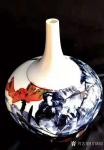 甘庆琼日志-国画荷花制作成瓷瓶别具一番风味，请欣赏。
又是一年冬将近，【图4】