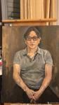 王晓鹏日志-油画人物肖像写生作品《丁丁先生》，来自北京朋友的丁丁。
分【图5】