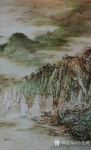 孙传海日志-新创作的烙画山水画《川江行舟图》，尺寸八尺244cmx122【图4】
