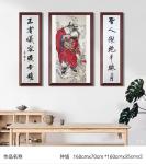 李亚南日志-国画人物画《南山锺公进士图》作品尺寸160cmx70cm；
【图1】