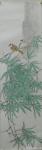 安士胜日志-国画工笔花鸟画新作品欣赏，绿色总是招人喜欢的。
体验不同的【图2】