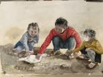 周海波日志-水彩人物画《不得返学的孩子》；
时间有限，只好关注身边的事【图5】