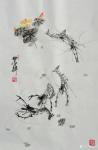 王文明日志-国画虾荷图三幅，练笔作品，两两组合，亲能看出三幅作品中虾荷的【图3】