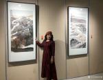 陈秀梅荣誉-美丽宁夏创作主题书画展，在银川市美术馆展出，这次展出的作品，【图1】