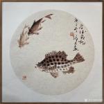 冯增木日志-国画鱼系列作品《厚德载物》《风光无限》《幸福祥和》，庚子年冬【图1】