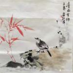 安士胜日志-国画水墨荷花系列作品《荷叶五寸荷花娇》；
第五幅是十年前老【图5】