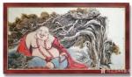 尚建国日志-国画人物画《大自在弥勒佛》，辛丑年冬月尚建国创作。
边画边【图2】
