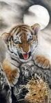 艾大伟日志-艾大伟国画动物画幼虎系列作品《我也是老虎一枚》《萌虎》，作品【图2】