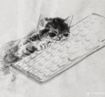 罗虹明日志-这两天画了个小手卷《懒猫》系列，像呆在家里的你吗？疫情反复，【图5】