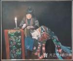 杨洪顺日志-新作油画《嫁衣》即将完成。
苗族姑娘的嫁衣是很华丽盛重的，【图1】