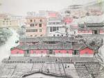徐景莲日志-这幅《故乡风情图》作品是给一位福建藏家画的。这个村庄已经拆迁【图2】