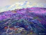 龚光万藏宝-丁宗江先生油画欣赏《那拉提的紫色》作品尺寸100x130cm【图1】