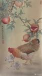汪林日志-国画工笔花鸟画鸡系列作品欣赏。葵卯年汪林工笔画。【图2】
