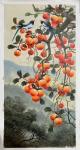 黎群日志-柿柿如意，60-120㎝布面油画。《事事如意》，挂满枝头的柿【图2】