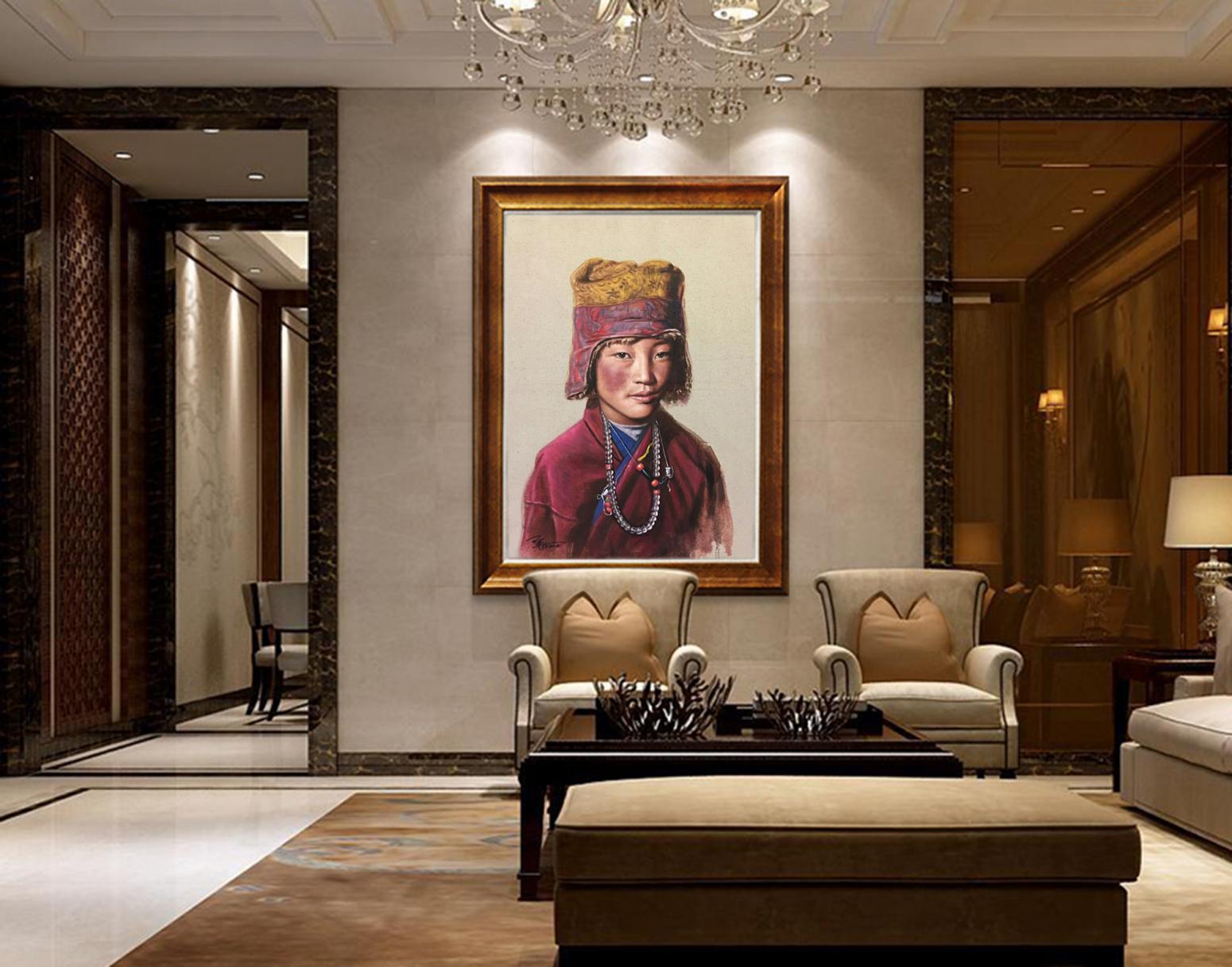 王集林油画作品《【民族魂系列五】作者王集林》【图1】