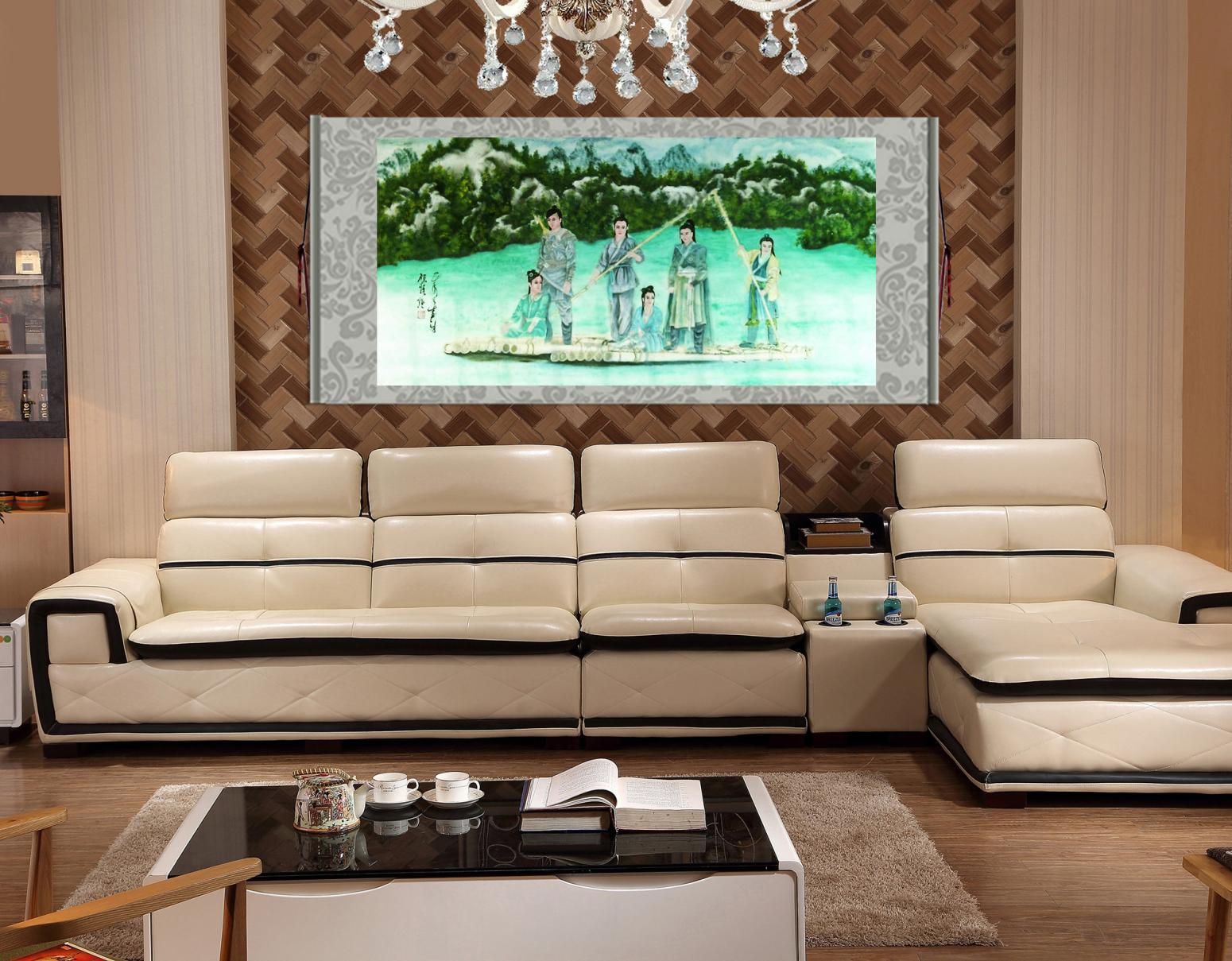 顾顺强国画作品《【划船】作者顾顺强》【图1】