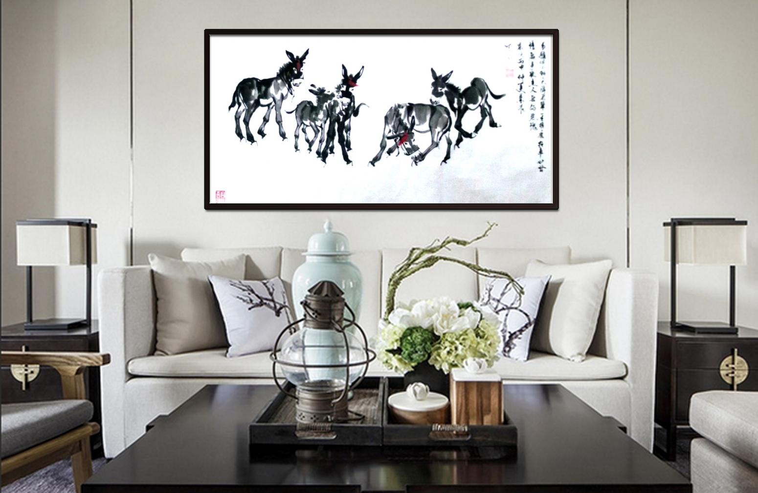 周兰辰国画作品《【小毛驴】作者周兰辰》【图1】