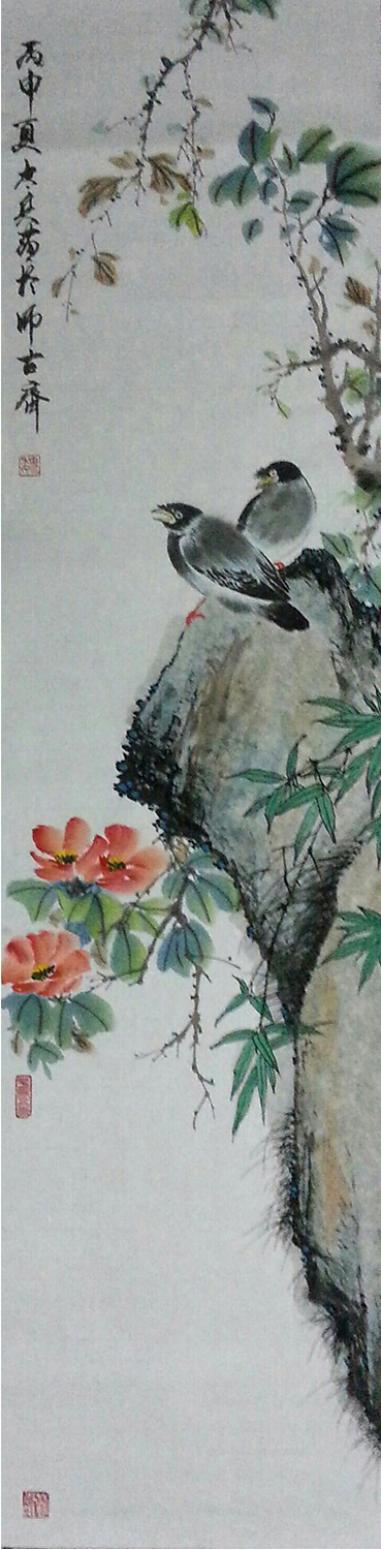 魏太兵国画作品《【花啼】作者魏太兵》【图0】