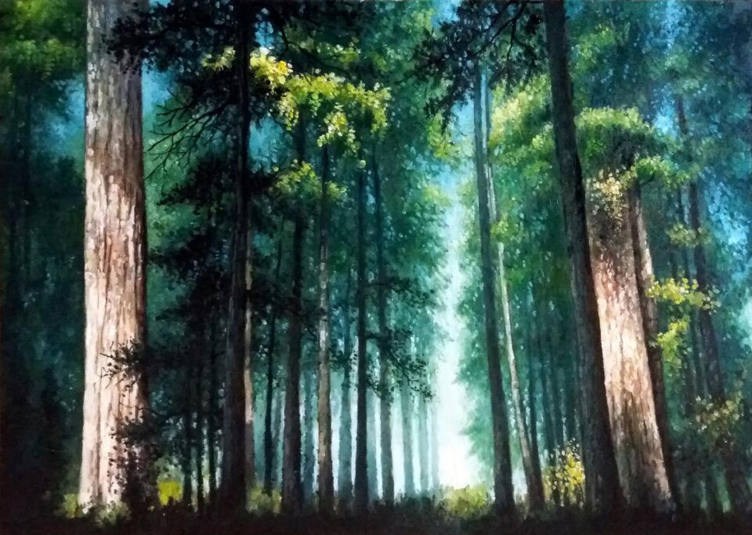 高剑峰油画作品《【晨曦】作者高剑峰》【图0】