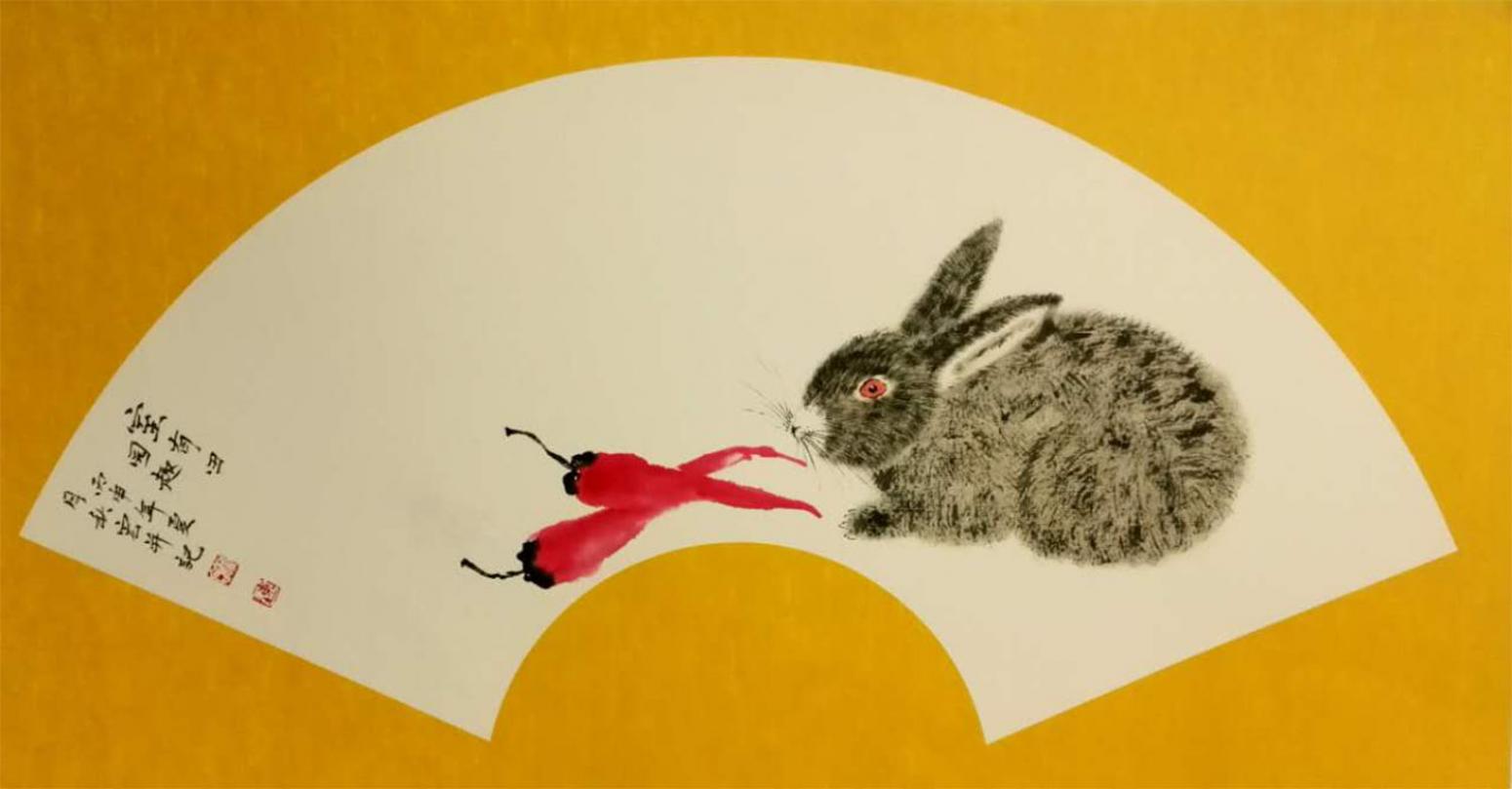 陈秋宏国画作品《【扇面 秋趣】作者陈秋宏》【图0】