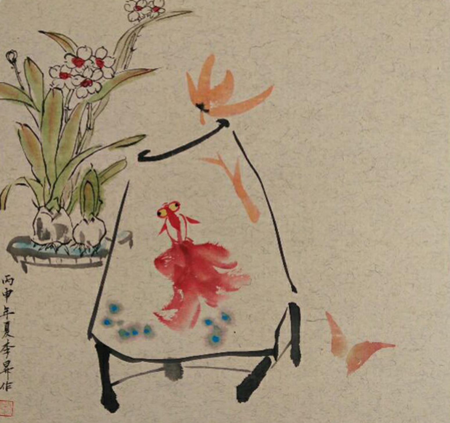 李昇国画作品《【花鸟19】作者李昇》【图0】