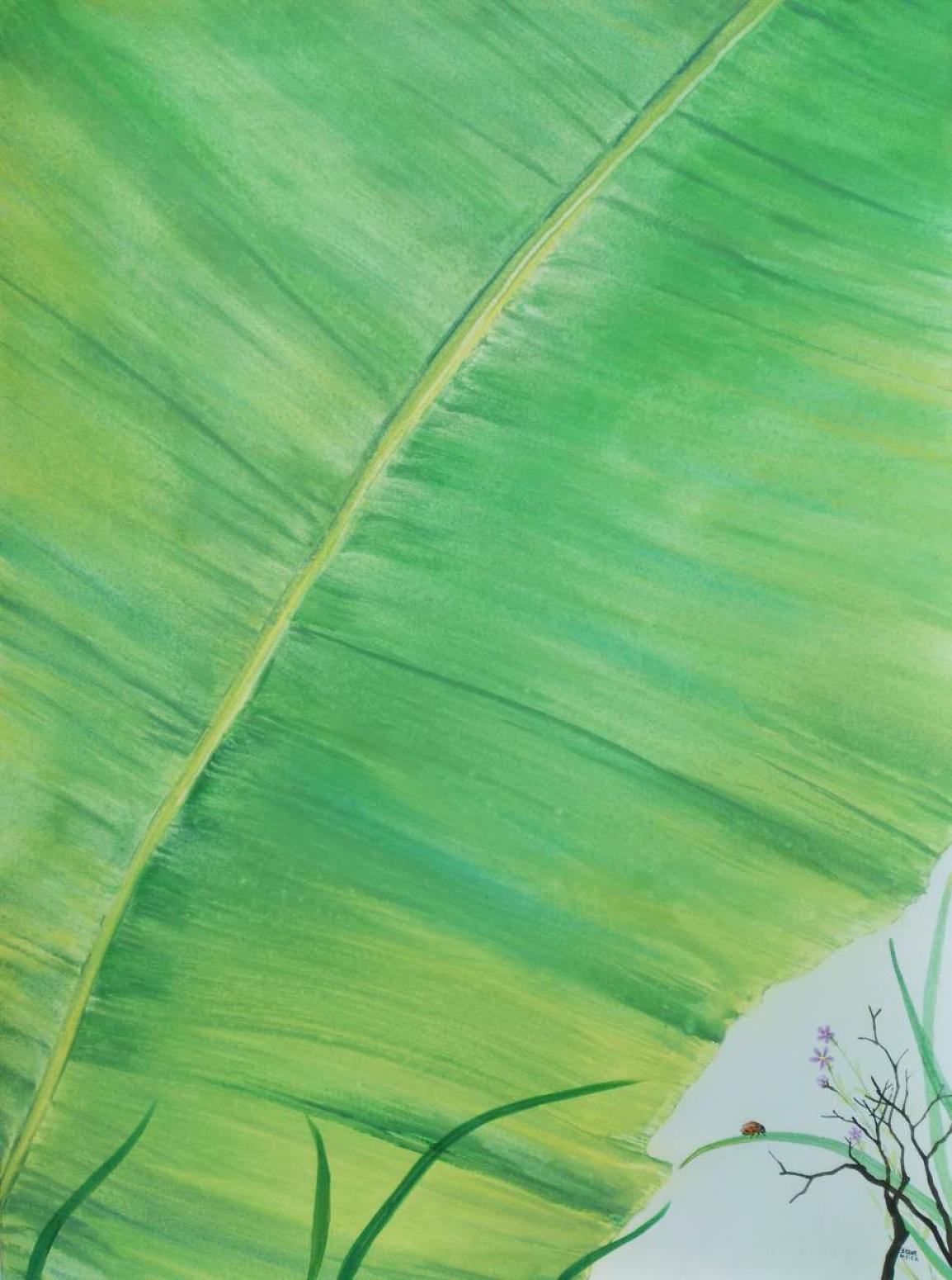 王征明油画作品《一叶障目》【图0】