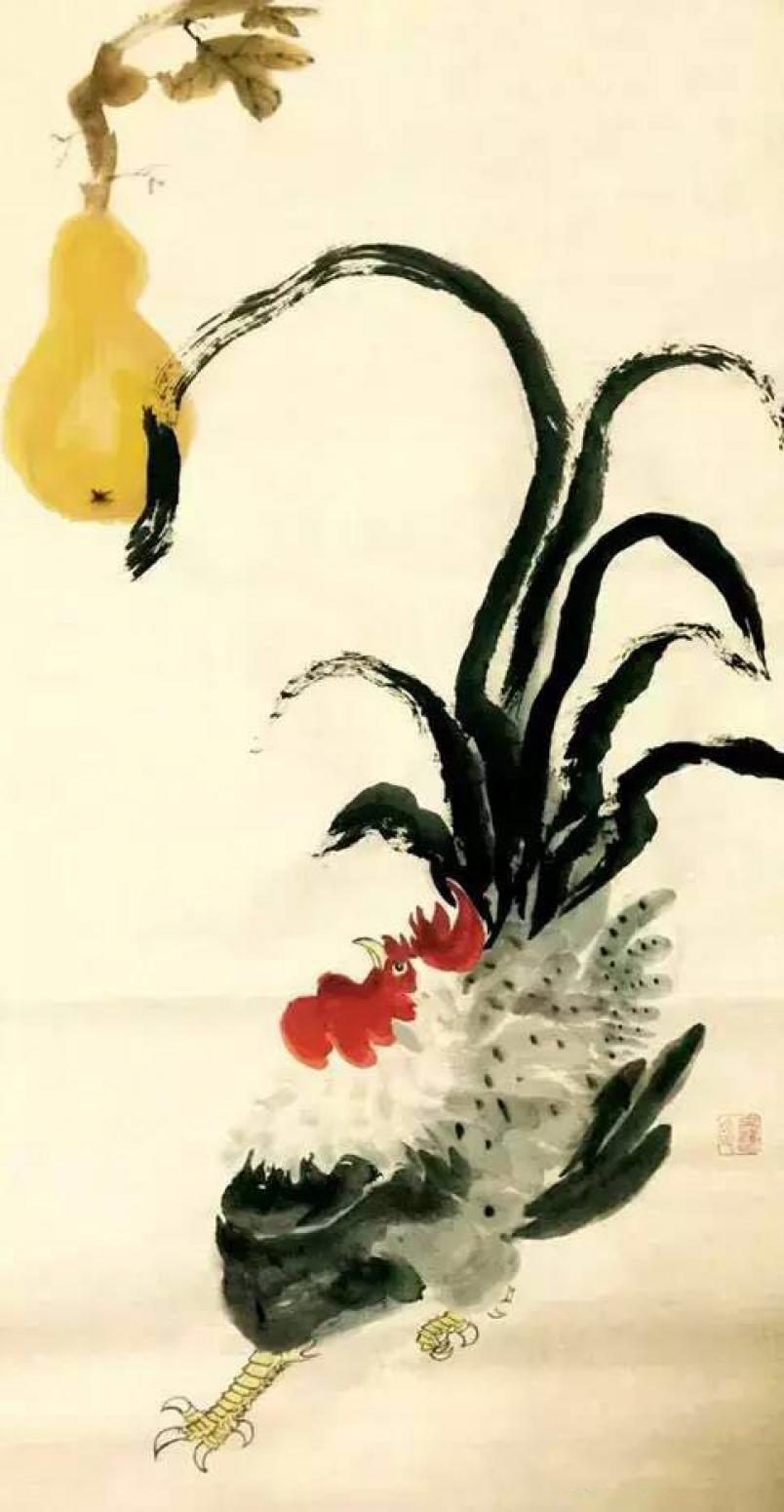 吕双国画作品《【虎视眈眈】作者吕双》【图0】