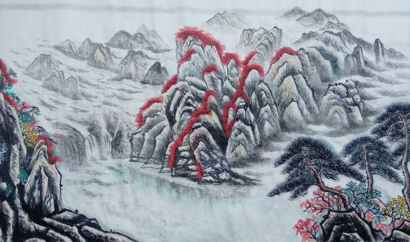 崔耀国画作品《【海角一边】作者崔耀》【图0】