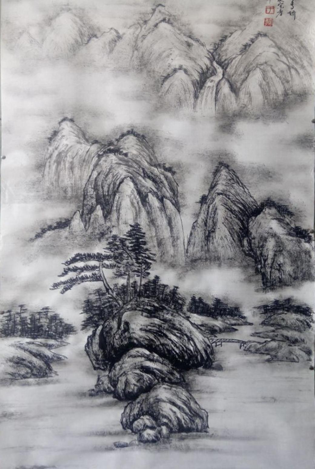 于宗孝国画作品《【山水7】作者于宗孝》【图0】