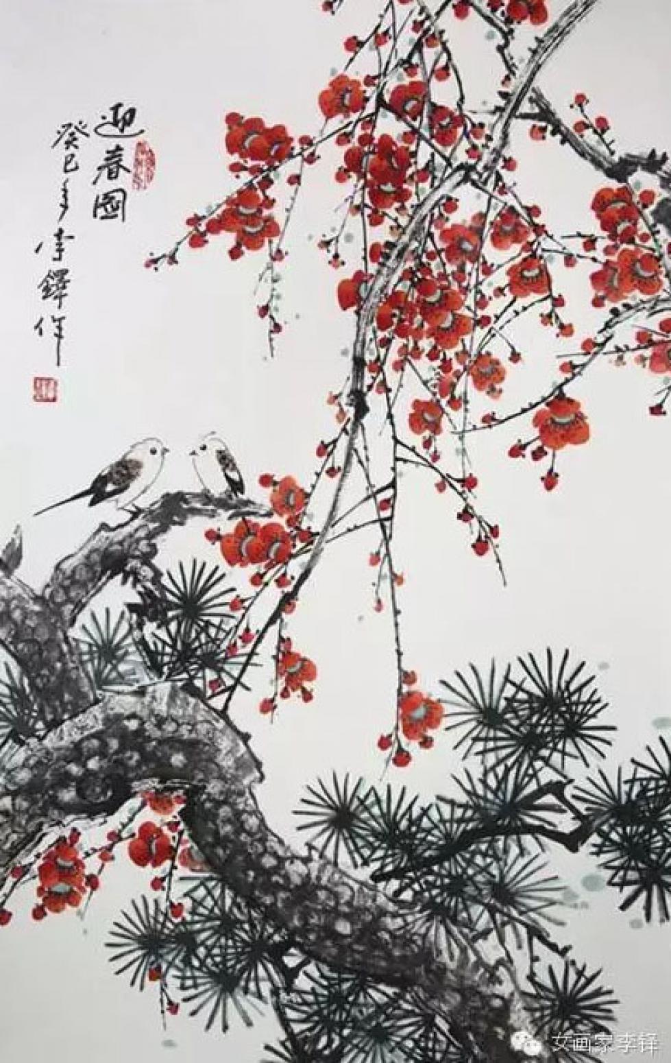 李铎国画作品《【花鸟8】作者李铎》【图0】