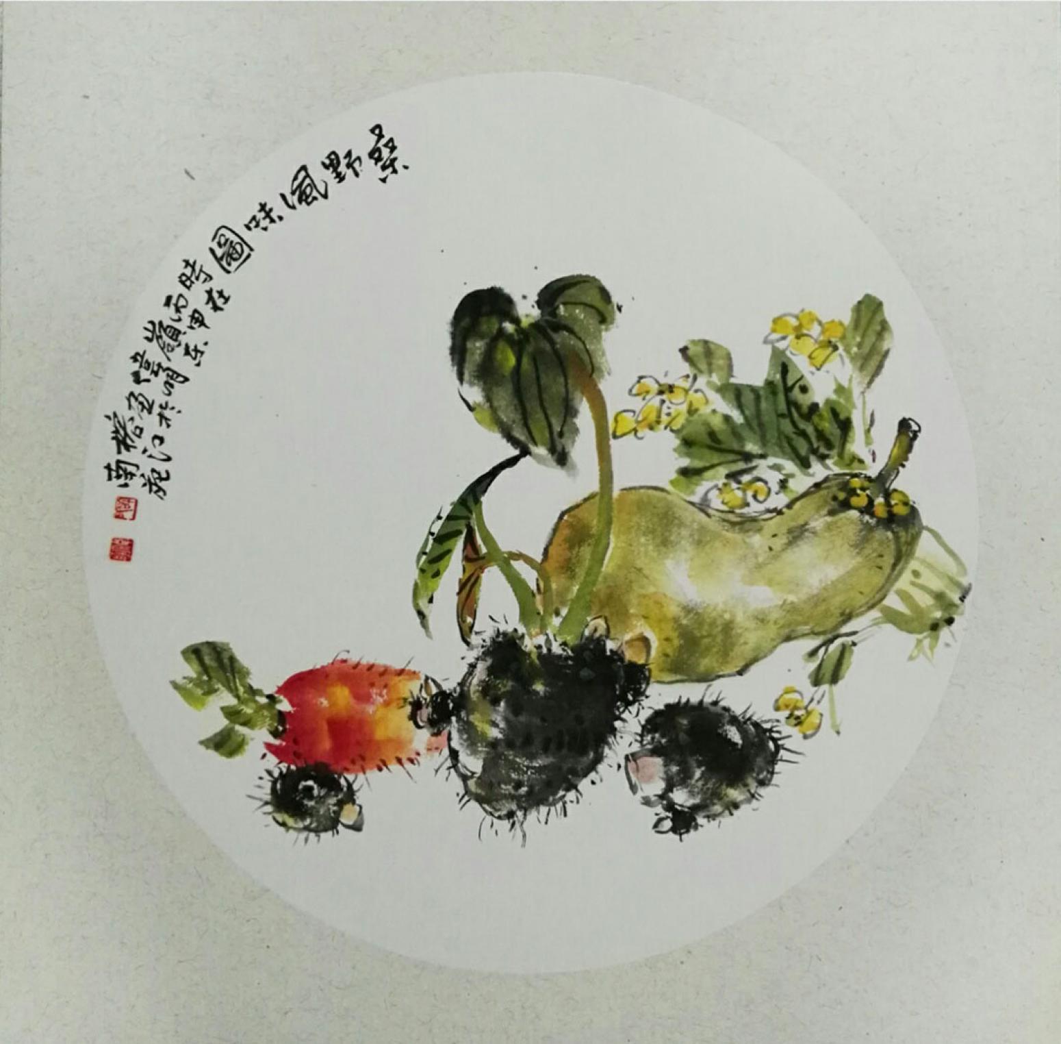 许伟明国画作品《【桑野风味图】作者许伟明》【图0】