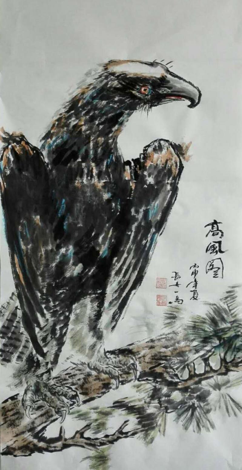 邵西安国画作品《【高风图】作者邵西安》【图0】