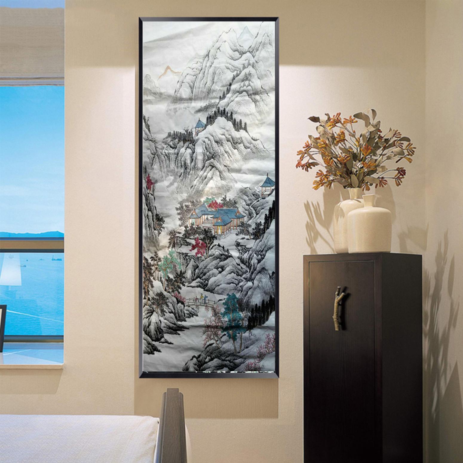 陈奇培国画作品《【山中藏景】作者陈奇培 临摹》【图3】